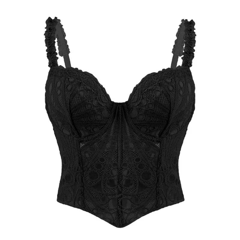 Hot Girl Shapewear Y2k Top Corset Shirts for Women Clothing Lace Camis Fashion Clothes Streetwear Casual Sexy Summer Tees
