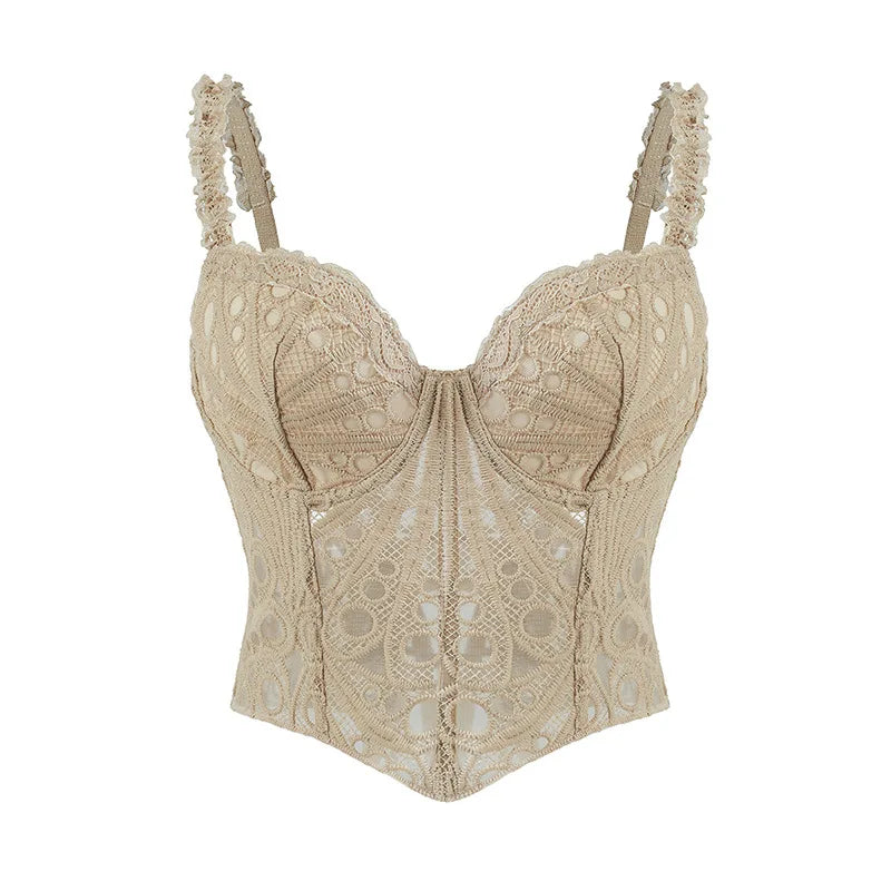 Hot Girl Shapewear Y2k Top Corset Shirts for Women Clothing Lace Camis Fashion Clothes Streetwear Casual Sexy Summer Tees