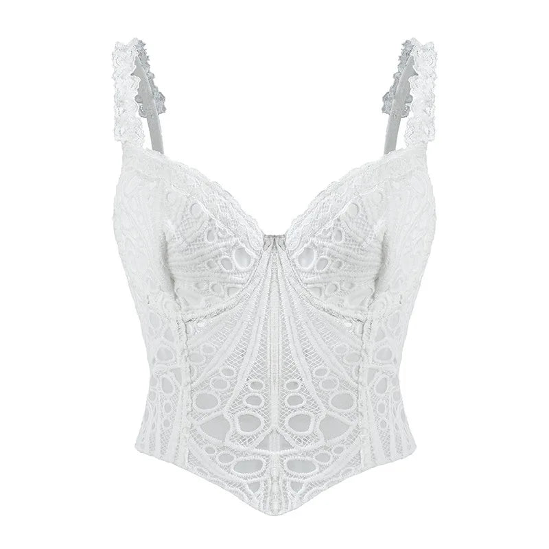 Hot Girl Shapewear Y2k Top Corset Shirts for Women Clothing Lace Camis Fashion Clothes Streetwear Casual Sexy Summer Tees